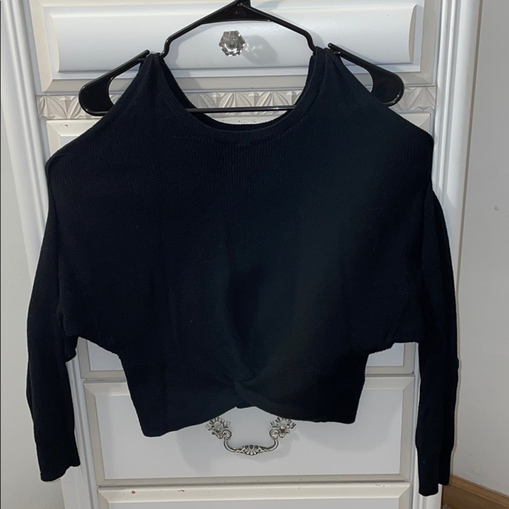 Express cold shoulder sweater